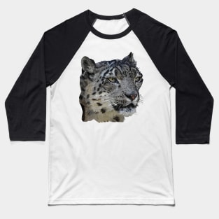 Snow Leopard Baseball T-Shirt